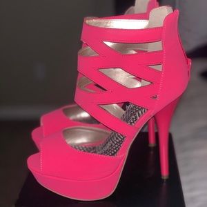 Hot Pink high heels